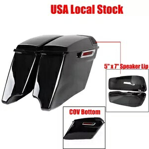 4インチ ストレッチ拡張ハードサドルバッグ ハーレー CVO ツーリンググライド 2014-2023 に適合 4" Stretched Extended Hard Saddlebags Fit For Harley CVO Touring Glide 2014-2023 【並行輸入品】｜カスタムパーツ WORLD倉庫