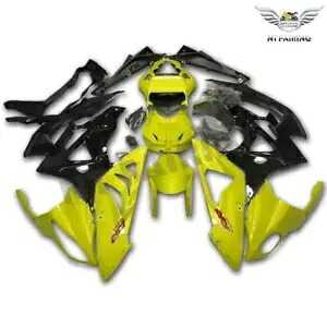 CO イエロー光沢のあるブラックフェアリング BMW 2009-2014 S1000RR インジェクション ABS w030 に適合 CO Yellow Glossy Black Fairing Fit for BMW 2009-2014 S1000RR Injection ABS w030 【並行輸入品】