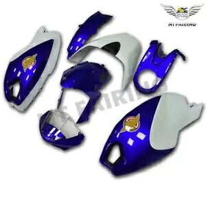 FL インジェクションホワイトブルー ABS フェアリング Ducati Monster 696 796 1100 a006 に適合 FL Injection White Blue ABS Fairing Fit for Ducati Monster 696 796 1100 a006 【並行輸入品】