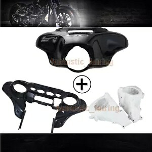 インナー&アウターフェアリングスピーカーカバー ハーレーツーリングストリートグライド14-23に適合 Inner & Outer Fairing Speakers Cover Fit For Harley Touring Street Glide 14-23 【並行輸入品】