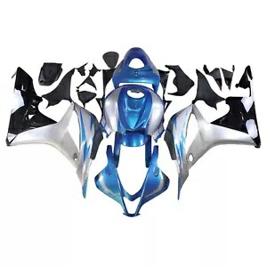 シルバーブループラスチック ABS フェアリングキットボディワーク CBR600RR 2008 2007 07 08 Hond Silver Blue Plastics ABS Fairings Kit Bodywork for CBR600RR 2008 2007 07 08 Hond 【並行輸入品】