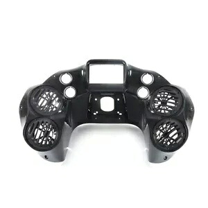 4 クアッド 6.5 インチ ダブル DIN インナーフロントフェアリングスピーカーポッド ハーレー ロードグライド 98-13 4 Quad 6.5\
