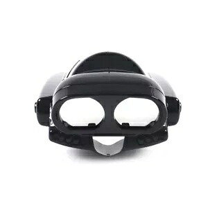 ビビッドブラック計器ハウジングセット ハーレーツーリングロードグライド FLTR 2015-2022用 Vivid Black Instrument Housing set For Harley Touring Road Glide FLTR 2015-2022 【並行輸入品】