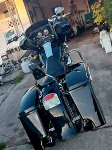 ハーレー ツーリング エレクトラ ロード グライド 93-13 用拡張ストレッチハードサドルバッグ Extended Stretched Hard Saddlebags for Harley Touring Electra Road Glide 93-13 【並行輸入品】