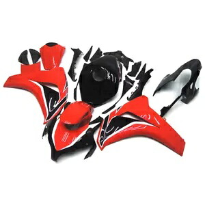 レッドブラック ABS プラスチックフェアリングキット 2008 2009 2010 2011 CBR1000RR ボディワーク用 Red Black ABS Plastic Fairings Kit for 2008 2009 2010 2011 CBR1000RR Bodywork 【並行輸入品】