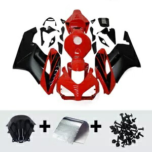 ABS プラスチックフェアリングキット 2004 2005 CBR1000RR 04 05 レッドブラックボディワークカウル用 ABS Plastic Fairings Kit for 2004 2005 CBR1000RR 04 05 Red Black Bodywork Cowl 【並行輸入品】|カスタムパーツ WORLD倉庫