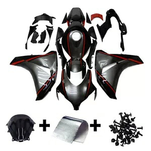 ABS プラスチックフェアリングキット 2008 2009 2010 2011 CBR1000RR レッドグレーボディワーク用 ABS Plastic Fairings Kit for 2008 2009 2010 2011 CBR1000RR Red Grey Bodywork 【並行輸入品】