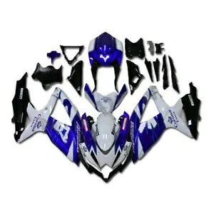 FT フェアリングキット GSXR 600 750 2008-2010 インジェクションホワイトブルー x072 に適合 FT Fairing Kit Fit for GSXR 600 750 2008-2010 Injection White Blue x072 【並行輸入品】