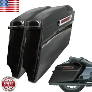 CVO ストレッチハードサドルバッグ + 5x7 インチスピーカー蓋 ハーレーツーリンググライド 2014-2021 用 CVO Stretched Hard Saddlebags+5x7\
