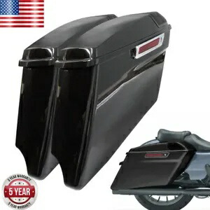 CVO ストレッチハードサドルバッグ + 5x7 インチスピーカー蓋 ハーレーツーリンググライド 2014-2021 用 CVO Stretched Hard Saddlebags+5x7\