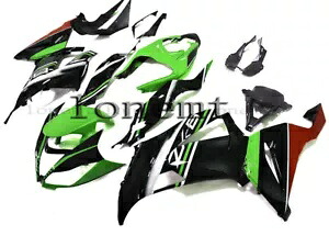 グリーン ブラック レッド ABS プラスチック射出フェアリング 2013-2018 Ninja ZX6R 636 に適合 Green Black Red ABS Plastic Injection Fairing Fit for 2013-2018 Ninja ZX6R 636 【並行輸入品】
