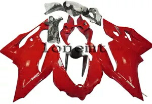 レッドブラック ABS インジェクションフェアリング 2012-2015 Ducati 1199 899 ボディワークセットに適合 Red Black ABS Injection Fairing Fit for 2012-2015 Ducati 1199 899 Bodywork Set 【並行輸入品】