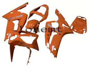 オレンジ ABS プラスチックセット射出成形フェアリング 2003-2004 Ninja ZX6R 636 に適合 Orange ABS Plastics Set Injection Mold Fairing Fit for 2003-2004 Ninja ZX6R 636 【並行輸入品】