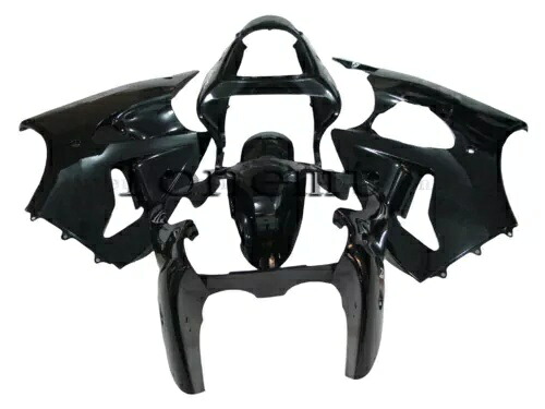 光沢のあるブラック ABS プラスチック射出ボディワークフェアリング 2000-2002 Ninja ZX6R に適合 Glossy Black ABS Plastic Injection Bodywork Fairing Fit for 2000-2002 Ninja ZX6R 【並行輸入品】