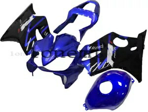 ブルーブラック ABS 射出成形フェアリング 2001-2003 CBR600 F4i ボディワークセットに適合 Blue Black ABS Injection Mold Fairing Fit for 2001-2003 CBR600 F4i Bodywork Set 【並行輸入品】