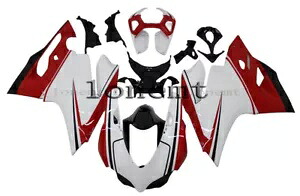 ホワイトレッドブラック ABS 射出プラスチックフェアリング 2012-2015 Ducati 1199 899 に適合 White Red Black ABS Injection Plastic Fairing Fit for 2012-2015 Ducati 1199 899 【並行輸入品】
