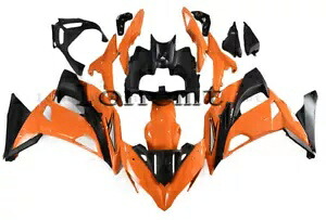 オレンジブラック ABS インジェクションフェアリング 2017-2019 Ninja 650 EX650 ボディワークに適合 Orange Black ABS Injection FairingFit for 2017-2019 Ninja 650 EX650 Bodywork 【並行輸入品】