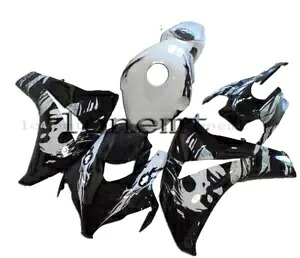 ブラックホワイト ABS ボディワーク射出フェアリング 2008-2011 CBR 1000RR 08-11 に適合 Black White ABS Bodywork Injection Fairing Fit for 2008-2011 CBR 1000RR 08-11 【並行輸入品】