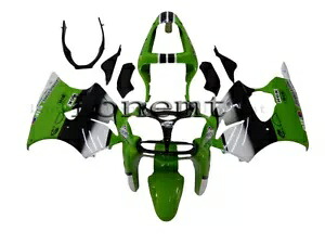 グリーン ホワイト ブラック ABS プラスチック射出フェアリング 2000-2002 Ninja ZX-6R に適合 Green White Black ABS Plastic Injection Fairing Fit for 2000-2002 Ninja ZX-6R 【並行輸入品】
