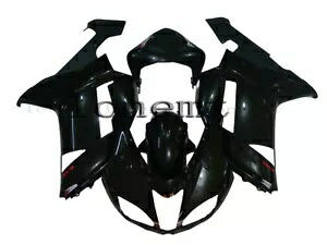 ブラック ABS ボディワーク射出プラスチックセット フェアリング 07-08 Ninja ZX-6R 636 に適合 Black ABS Bodywork Injection Plastics Set Fairing Fit for 07-08 Ninja ZX-6R 636 【並行輸入品】