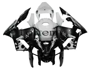 ブラックホワイト ABS 射出ボディワークセットフェアリング 2005-2006 CBR 600 RR F5 に適合 Black White ABS Injection Bodywork Set Fairing Fit for 2005-2006 CBR 600 RR F5 【並行輸入品】