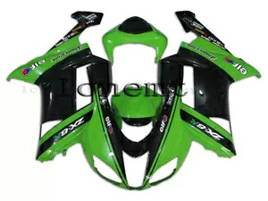 グリーン ブラック ABS ボディワーク射出成形フェアリング 2007-2008 Ninja ZX6R 636 に適合 Green Black ABS Bodywork Injection Mold Fairing Fit for 2007-2008 Ninja ZX6R 636 【並行輸入品】