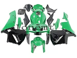 グリーンブラック ABS インジェクションフェアリング 2005-2006 CBR 600 RR F5 プラスチックセットに適合 Green Black ABS Injection Fairing Fit for 2005-2006 CBR 600 RR F5 Plastics Set 【並行輸入品】