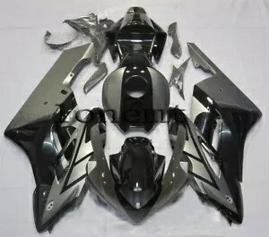 シルバー ブラック ABS 射出成形フェアリング 2004-2005 CBR1000RR ボディワークセットに適合 Silver Black ABS Injection Mold Fairing Fit for 2004-2005 CBR1000RR Bodywork Set 【並行輸入品】