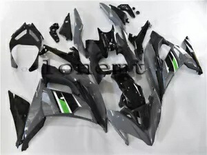 Nardo グレー ブラック ABS プラスチック射出フェアリング 2017-2019 Ninja 650 EX650 に適合 Nardo Gray Black ABS Plastic Injection Fairing Fit for 2017-2019 Ninja 650 EX650 【並行輸入品】