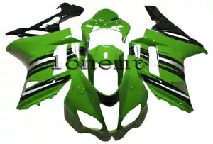 グリーン ブラック シルバー ABS ボディワーク射出フェアリング 07-08 Ninja ZX-6R 636 に適合 Green Black Silver ABS Bodywork Injection Fairing Fit for 07-08 Ninja ZX-6R 636 【並行輸入品】