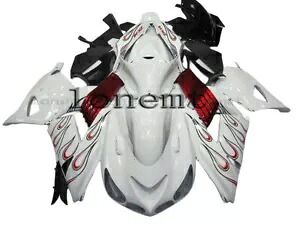 ホワイトレッド ABS プラスチック射出フェアリング 2006-2011 Ninja ZX14 ボディワークに適合 White Red ABS Plastic Injection Fairing Fit for 2006-2011 Ninja ZX14 Bodywork 【並行輸入品】