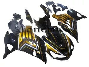 ゴールド ブラック ABS プラスチック射出フェアリング 2012-2023 Ninja ZX14R ボディワークに適合 Gold Black ABS Plastic Injection Fairing Fit for 2012-2023 Ninja ZX14R Bodywork 【並行輸入品】|カスタムパーツ WORLD倉庫
