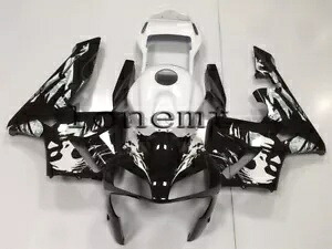 ホワイトブラック ABS 射出ボディワークフェアリングキット 2003-2004 CBR 600RR F5 に適合 White Black ABS Injection Bodywork Fairing Kit Fit for 2003-2004 CBR 600RR F5 【並行輸入品】