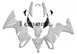 光沢のあるホワイト ABS プラスチックフェアリングキット Ninja 650R 2009-2011 ER-6f ボディワークに適合 Glossy White ABS Plastic Fairing Kit Fit for Ninja 650R 2009-2011 ER-6f Bodywork 【並行輸入品】