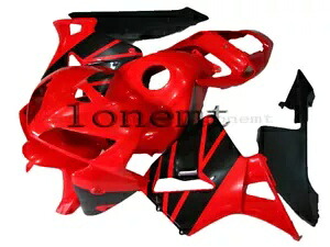 レッドブラック ABS プラスチックボディワーク射出フェアリング 2005-2006 CBR 600 RR F5 に適合 Red Black ABS Plastic Bodywork Injection Fairing Fit for 2005-2006 CBR 600 RR F5 【並行輸入品】