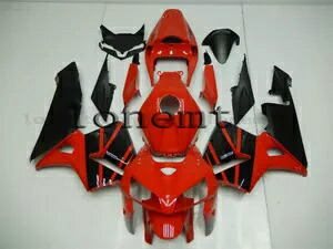レッドブラック ABS インジェクションフェアリング 05-06 CBR 600 RR F5 ABS プラスチックボディワークに適合 Red Black ABS Injection Fairing Fit for 05-06 CBR 600 RR F5 ABS Plastic Bodywork 【並行輸入品】