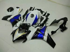 ホワイト ブルー ブラック ABS インジェクション フェアリング 2008-2011 CBR 1000RR ボディワークセットに適合 White Blue Black ABS Injection Fairing Fit for 2008-2011 CBR 1000RR Bodywork Set 【並行輸入品】