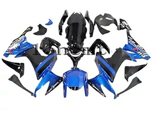 新しいブラックブルー ABS ボディワークセット射出フェアリング 2008-2010 Ninja ZX10R に適合 New Black Blue ABS Bodywork Set Injection Fairing Fit for 2008-2010 Ninja ZX10R 【並行輸入品】