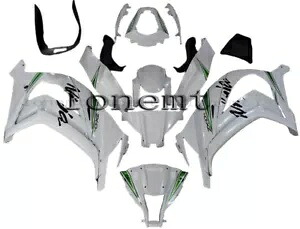 新しいホワイトグリーン ABS ボディワークセット射出フェアリング 2011-2015 Ninja ZX10R に適合 New White Green ABS Bodywork Set Injection Fairing Fit for 2011-2015 Ninja ZX10R 【並行輸入品】