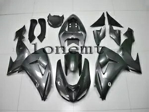 グレー ABS プラスチック射出成形ボディワークフェアリング 2006-2007 Ninja ZX10R に適合 Gray ABS Plastic Injection Mold Bodywork Fairing Fit for 2006-2007 Ninja ZX10R 【並行輸入品】