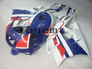 ブルーホワイトレッド ABS プラスチックフェアリングキット 1991-1994 CBR600 F2 ボディワークに適合 Blue White Red ABS Plastic Fairing Kit Fit for 1991-1994 CBR600 F2 Bodywork 【並行輸入品】