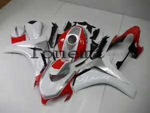 ホワイトレッドシルバー ABS 射出プラスチックキットフェアリング 2008-2011 CBR 1000RR に適合 White Red Silver ABS Injection Plastic Kit Fairing Fit for 2008-2011 CBR 1000RR 【並行輸入品】
