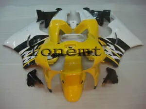 イエロー ホワイト ブラック ABS プラスチック フェアリングキット 1998-1999 CBR900RR CBR919RR に適合 Yellow White Black ABS Plastic Fairing Kit Fit for 1998-1999 CBR900RR CBR919RR 【並行輸入品】