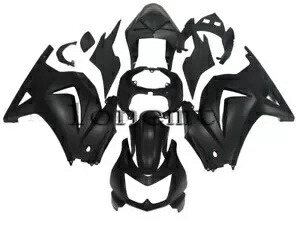 マットブラック ABS インジェクションフェアリングキット 2008-2012 Ninja 250 EX250 ボディワークに適合 Matte Black ABS Injection Fairing Kit Fit for 2008-2012 Ninja 250 EX250 Bodywork 【並行輸入品】