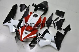 ブラックレッドホワイトインジェクションフェアリング 05-06 CBR600RR F5 ABS プラスチックボディワークに適合 Black Red White Injection Fairing Fit for 05-06 CBR600RR F5 ABS Plastic Bodywork 【並行輸入品】｜カスタムパーツ WORLD倉庫