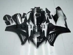 シルバー光沢のあるブラック ABS ボディワーク射出フェアリング 2008-2011 CBR 1000RR に適合 Silver Glossy Black ABS Bodywork Injection Fairing Fit for 2008-2011 CBR 1000RR 【並行輸入品】