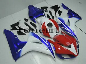 ホワイトレッドブルー ABS 射出ボディワークセットフェアリング 2006-2007 CBR1000RR に適合 White Red Blue ABS Injection Bodywork Set Fairing Fit for 2006-2007 CBR1000RR 【並行輸入品】