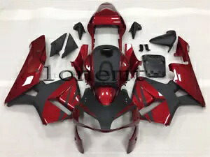 パールレッドブラック ABS プラスチック射出成形フェアリング 2003-2004 CBR600RR F5 に適合 Pearl Red Black ABS Plastic Injection Mold Fairing Fit for 2003-2004 CBR600RR F5 【並行輸入品】