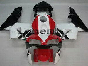 ホワイトレッドブラック ABS ボディワーク射出成形フェアリング 03-04 CBR 600RR F5 に適合 White Red Black ABS Bodywork Injection Mold Fairing Fit for 03-04 CBR 600RR F5 【並行輸入品】