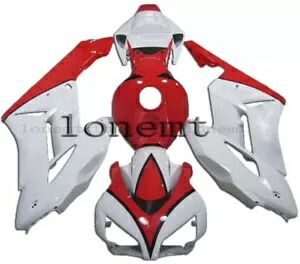 レッドホワイト ABS 射出成形フェアリング 2004-2005 CBR1000RR ボディワークセットに適合 Red White ABS Injection Mold Fairing Fit for 2004-2005 CBR1000RR Bodywork Set 【並行輸入品】